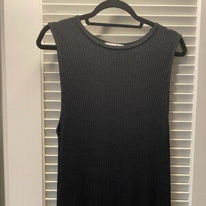 Reformation Black Jersey Midi Dress